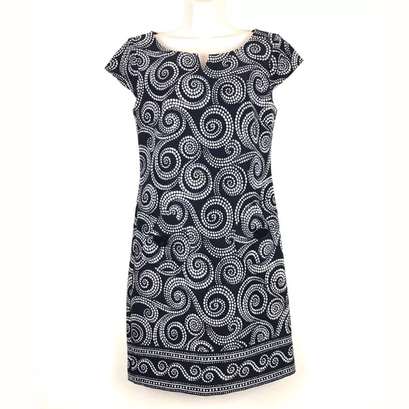 London Times Dresses & Skirts - London Times dress with spiral polka dots | Size 4